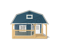 Wraparound Porch Lofted Barn Cabin 16x32 - Image 6