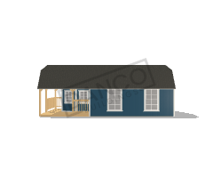 Wraparound Porch Lofted Barn Cabin 16x32 - Image 3