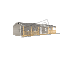 Side Porch Cabin 16x50
