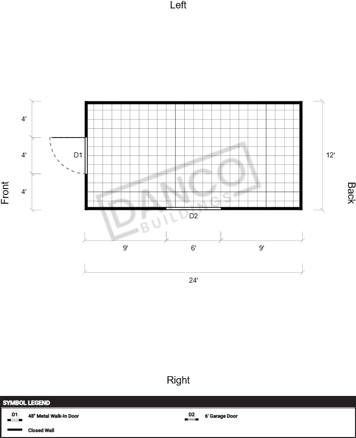 Extra Economy Metal Utility 12x24 - Image 2