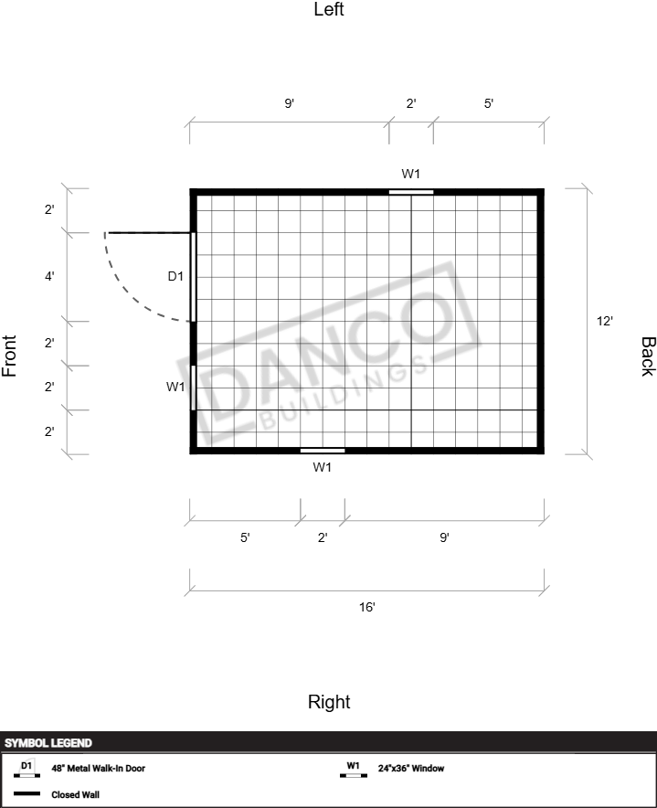 Extra Economy Metal Utility 12x16 - Image 2