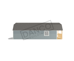 Wraparound Porch Lofted Barn Cabin 16x36 - Image 4