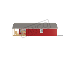 Wraparound Porch Lofted Barn Cabin 14x40 - Image 3