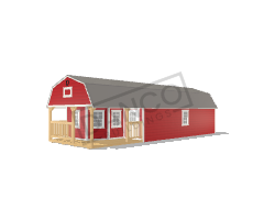 Wraparound Porch Lofted Barn Cabin 14x40
