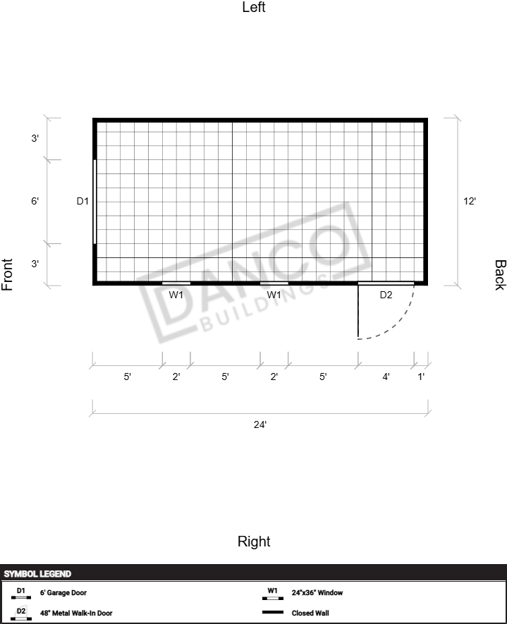 Extra Economy Metal Utility 12x24 - Image 2