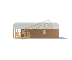 Wraparound Porch Lofted Barn Cabin 12x32 - Image 3