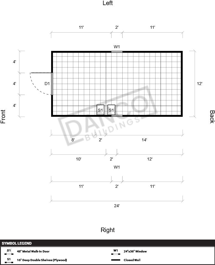 Extra Economy Metal Utility 12x24 - Image 2