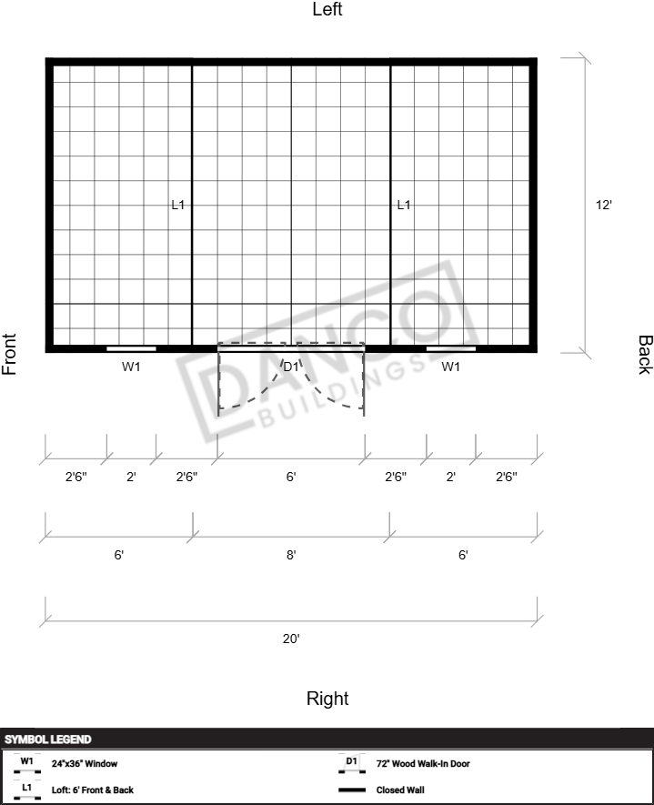 Side Lofted Barn 12x20 - Image 2