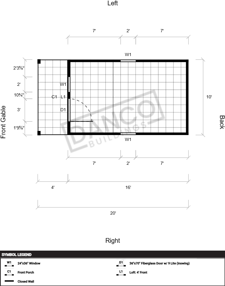 Lofted Barn Cabin 10x20 - Image 2