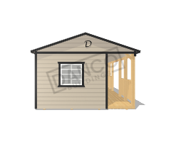 Side Porch Cabin 14x28 - Image 6