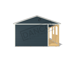 Side Porch Cabin 16x32 - Image 6