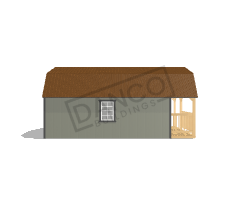 Wraparound Porch Lofted Barn Cabin 14x24 - Image 4