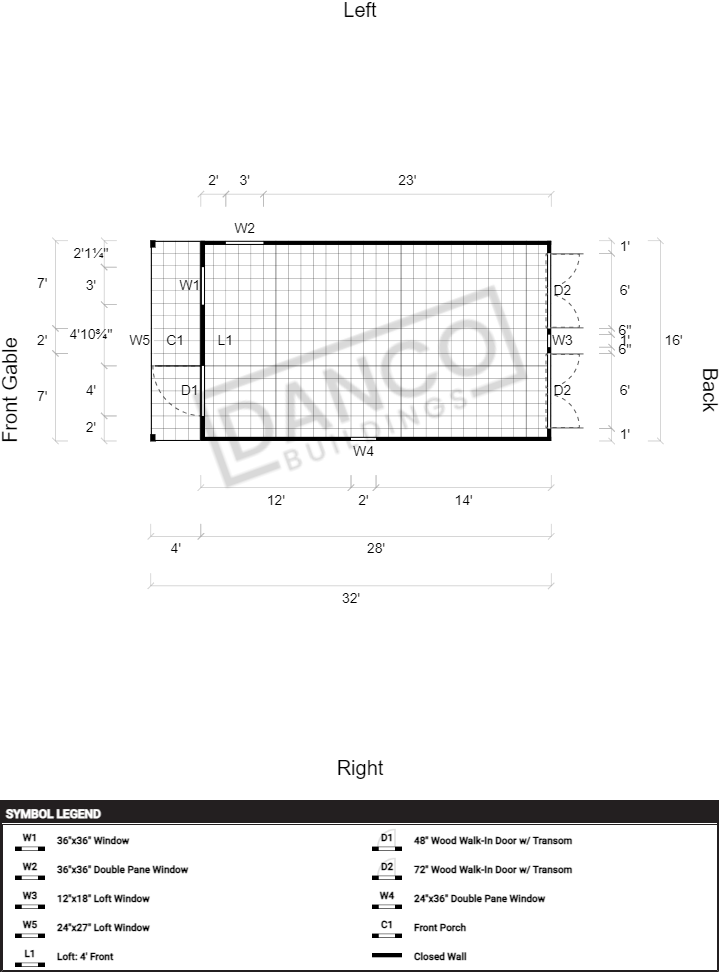 Lofted Barn Cabin 16x32 - Image 2