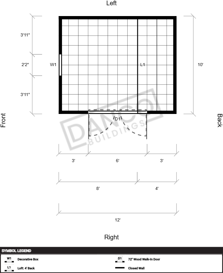 Lofted Barn 10x12 - Image 2