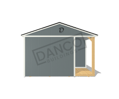 Corner Porch Cabin 14x36 - Image 6