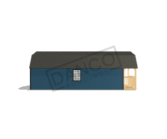 Wraparound Porch Lofted Barn Cabin 14x32 - Image 4