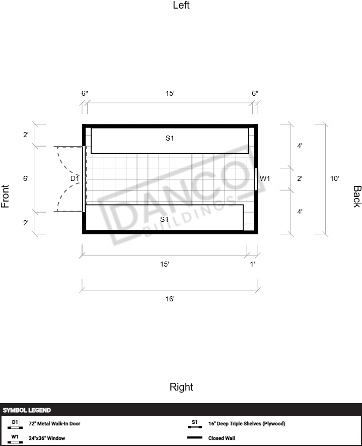 Utility Shed Premium 10x16 - Image 2