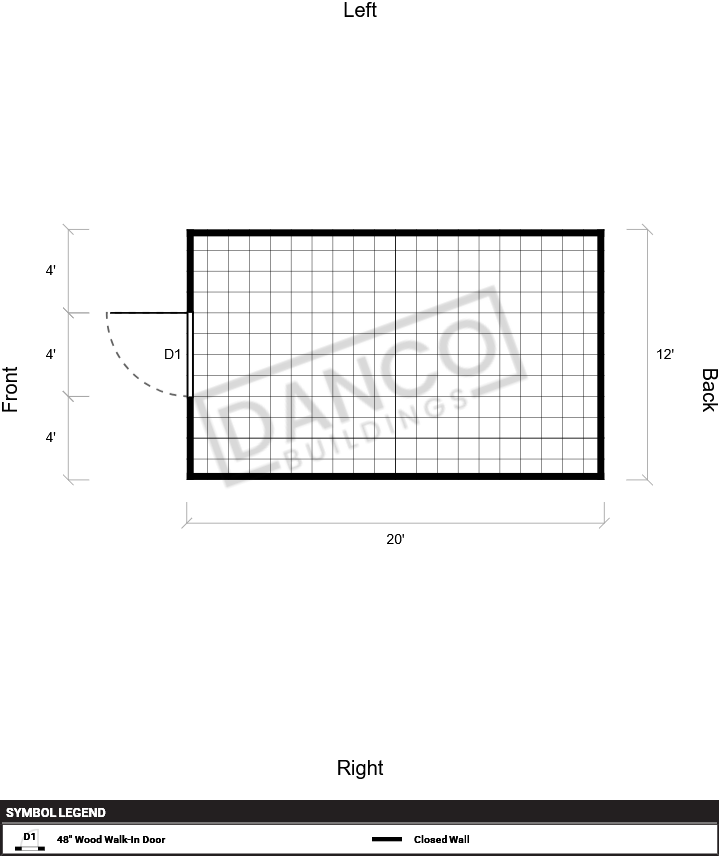 Utility Shed 12x20 - Image 2