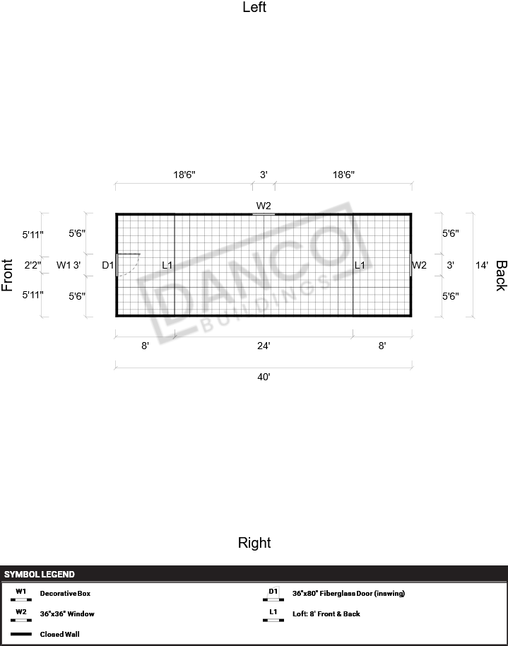Lofted Barn 14x40 - Image 2