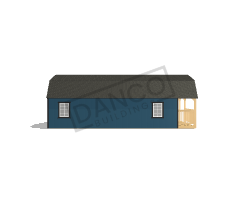 Wraparound Porch Lofted Barn Cabin 14x32 - Image 4