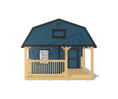 Wraparound Porch Lofted Barn Cabin 14x32 - Image 6