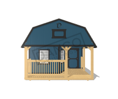 Wraparound Porch Lofted Barn Cabin 14x32 - Image 6