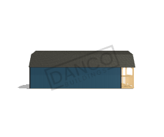 Wraparound Porch Lofted Barn Cabin 14x32 - Image 4