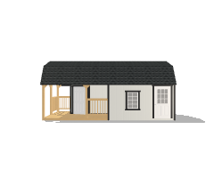 Wraparound Porch Lofted Barn Cabin 12x24 - Image 2