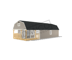 Wraparound Porch Lofted Barn Cabin 16x40