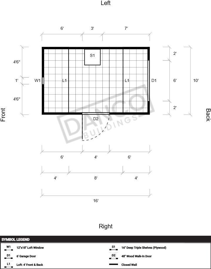 Side Lofted Barn 10x16 - Image 2
