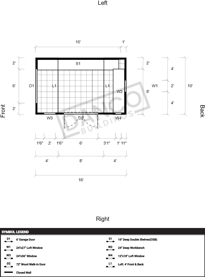 Side Lofted Barn 10x16 - Image 2