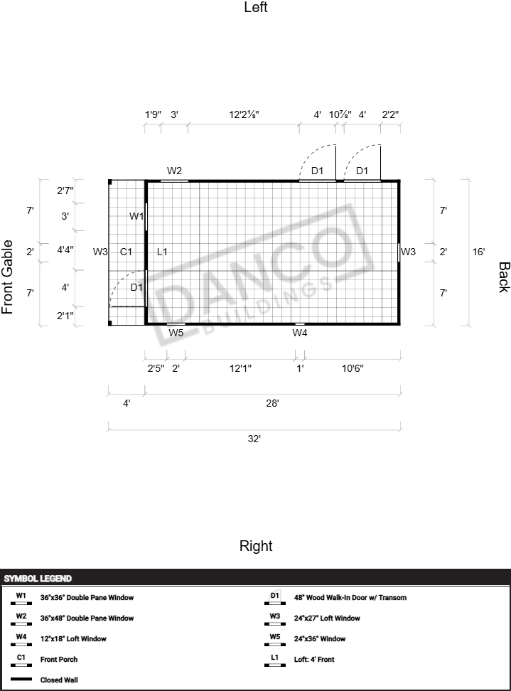 Lofted Barn Cabin 16x32 - Image 2