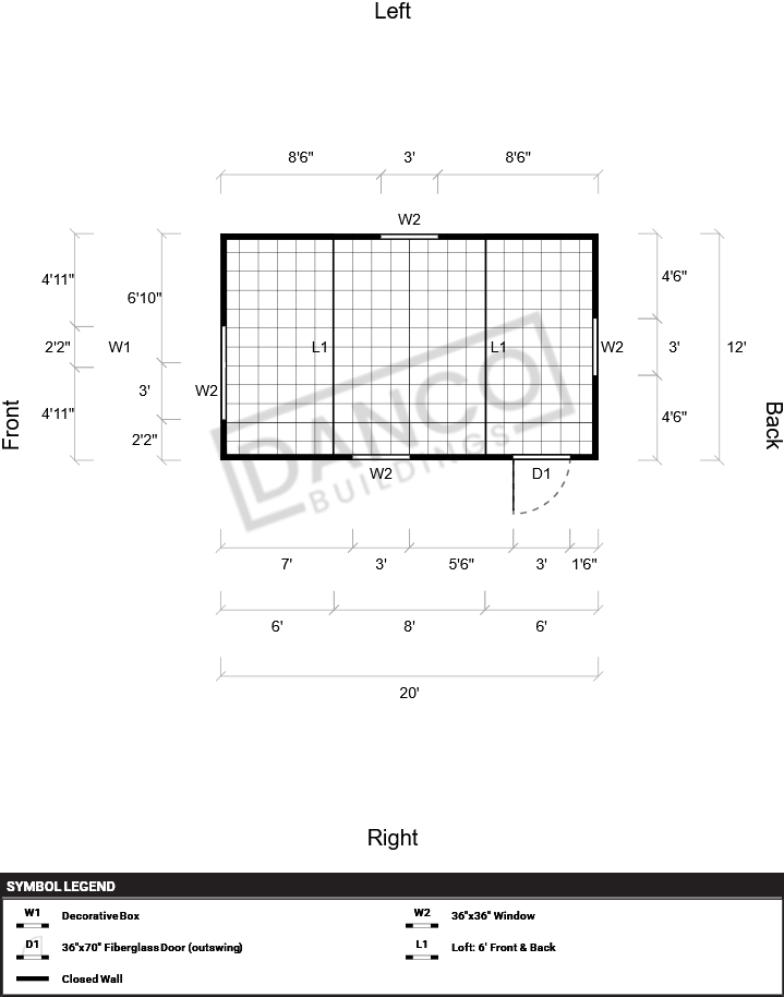 Lofted Barn 12x20 - Image 2