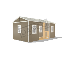 Center Side Porch Cabin 12x20