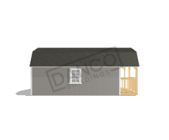 Wraparound Porch Lofted Barn Cabin 12x24 - Image 4