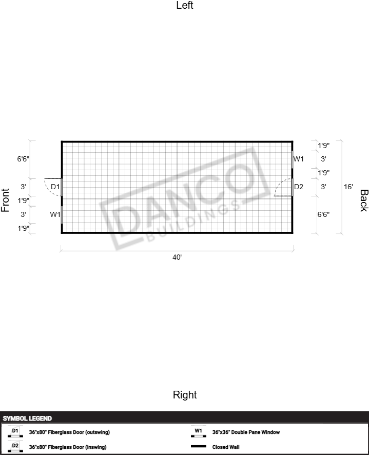 Utility Shed Premium 16x40 - Image 2