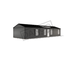Dormer Shed 16x50