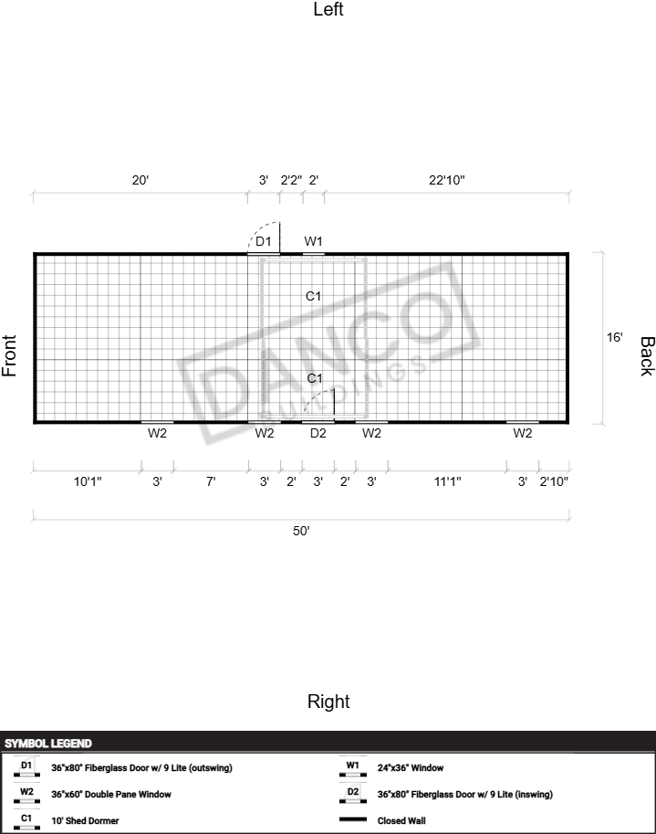 Dormer Shed 16x50 - Image 2