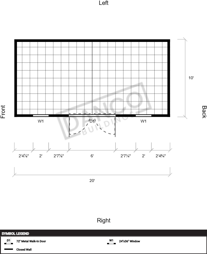 Extra Economy Metal Utility 10x20/ 260379 - Image 2