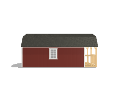 Wraparound Porch Lofted Barn Cabin 12x24 - Image 3
