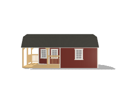 Wraparound Porch Lofted Barn Cabin 12x24 - Image 2