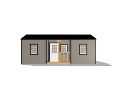 Center Side Porch Cabin 12x24 - Image 2
