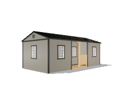 Center Side Porch Cabin 12x24
