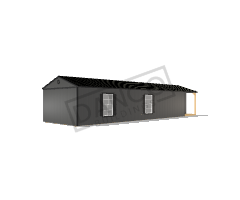 Corner Porch Cabin 14x50
