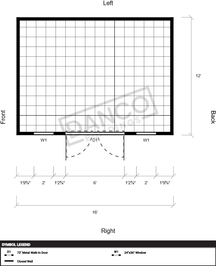 Extra Economy Metal Utility 12x16 - Image 2