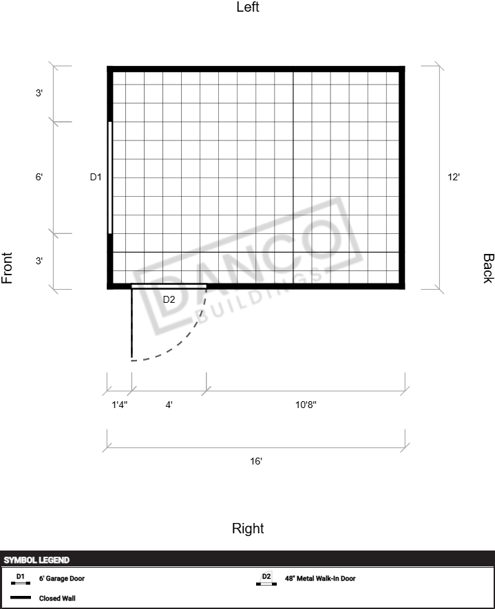 Extra Economy Metal Utility 12x16 - Image 2