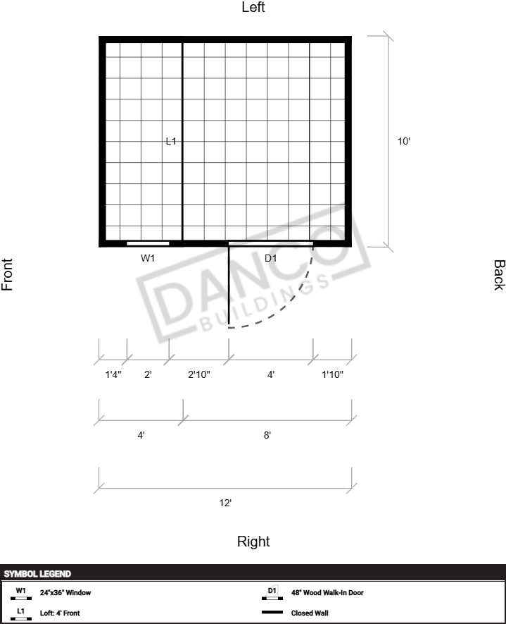 Side Lofted Barn 10x12 - Image 2