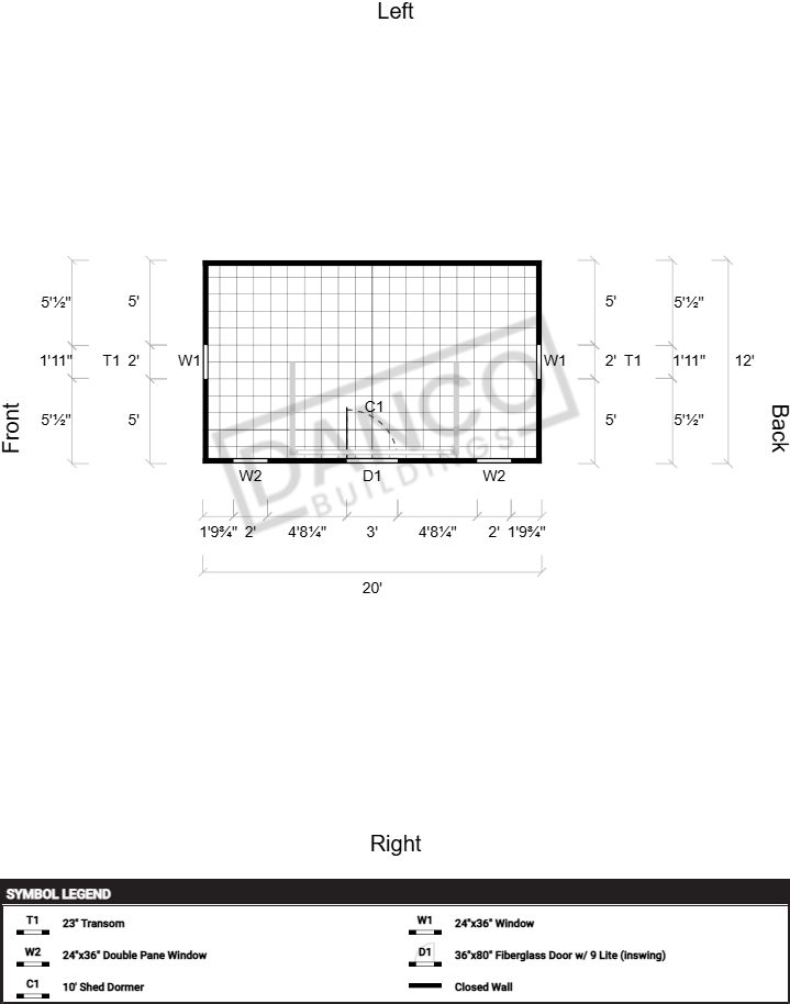 Dormer Shed 12x20 - Image 2