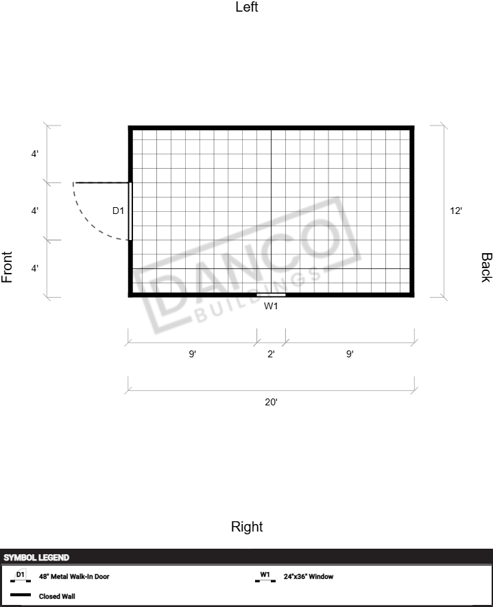 Extra Economy Metal Utility 12x20 - Image 2