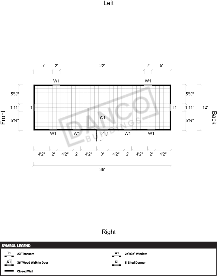 Dormer Shed 12x36 - Image 2